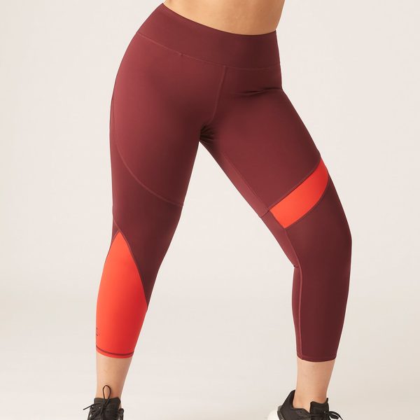 Puma X Modibodi 7/8 Active Legging Moderate Aubergine/Burnt red