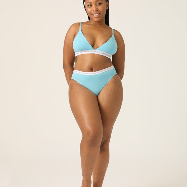 Basic Triangle Bralette Air Blue