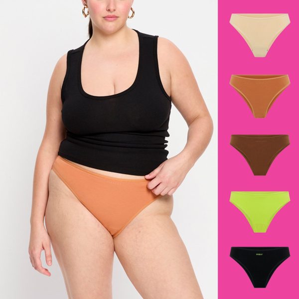 Basic Brazilian Everyday 5 Pack Neutral Neon Multi