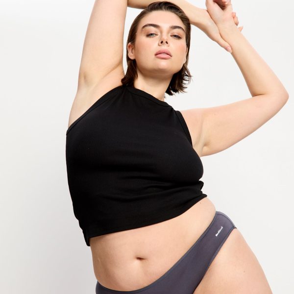 Basic Cheeky Bikini Light Steel