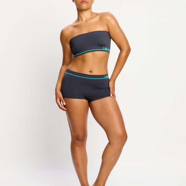 SmileyWorld® | Modibodi Seamless Boyshort Moisture Wicking Steel