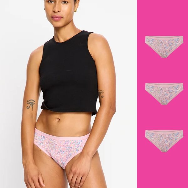 Classic Bikini Light Flore Pink 3 Pack