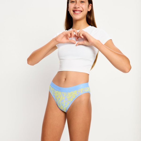 SmileyWorld® | Modibodi Teen Hipster Bikini Moderate Groovy Green