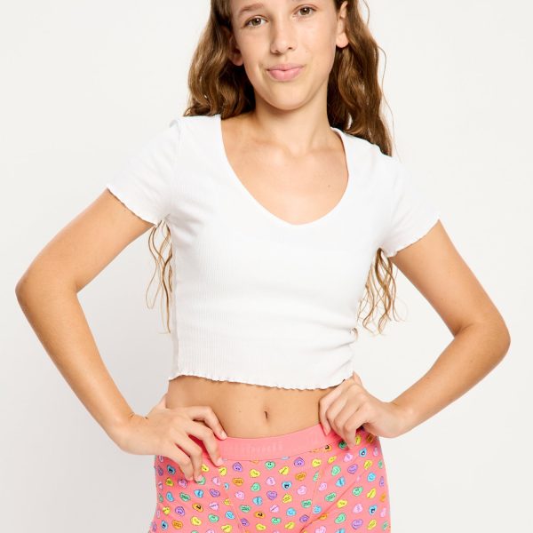 SmileyWorld® | Modibodi Teen Hipster Boyshort Moderate Happy Hearts