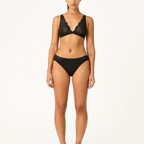 Ines Midi Brief Moderate Noir Black