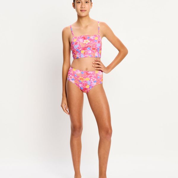 Marine Dream Teen Swimwear Hi Waist Bikini Brief Super Tropicana Crush