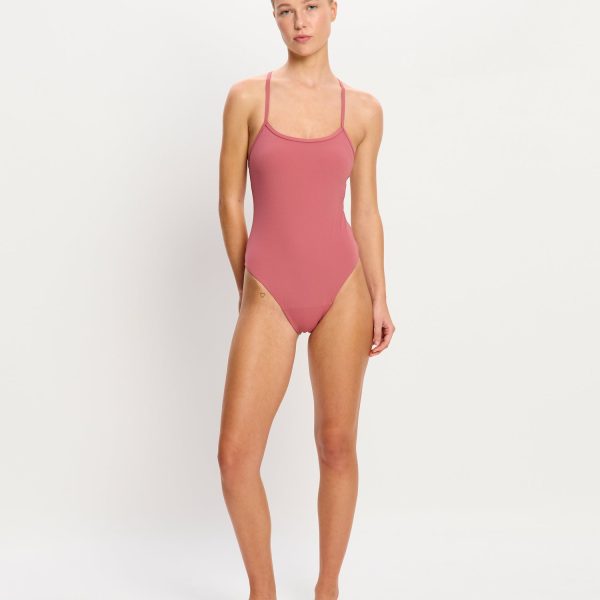 Molokai Swimwear X Back One Piece Super Mauve