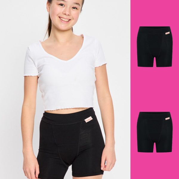 Teen Sleep Short 2 Pack Super Black