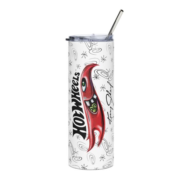 Hot Wheels x Kenny Scharf White Tumbler | GamersHolic.shop - Buy Now