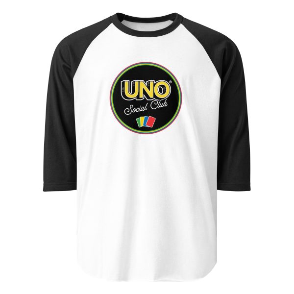 UNO Social Club White Raglan Tee | GamersHolic.shop - Buy Now
