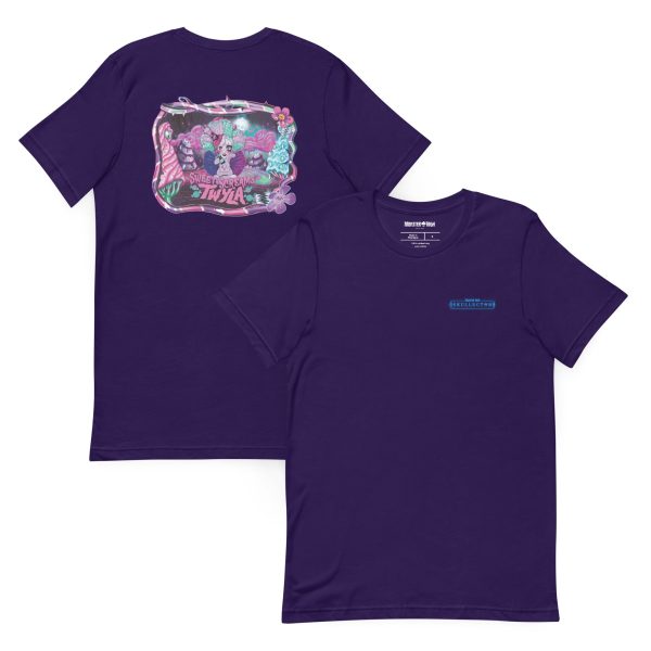 Monster High Sweet Scream Twyla Embroidered Purple T-Shirt | GamersHolic.shop - Buy Now